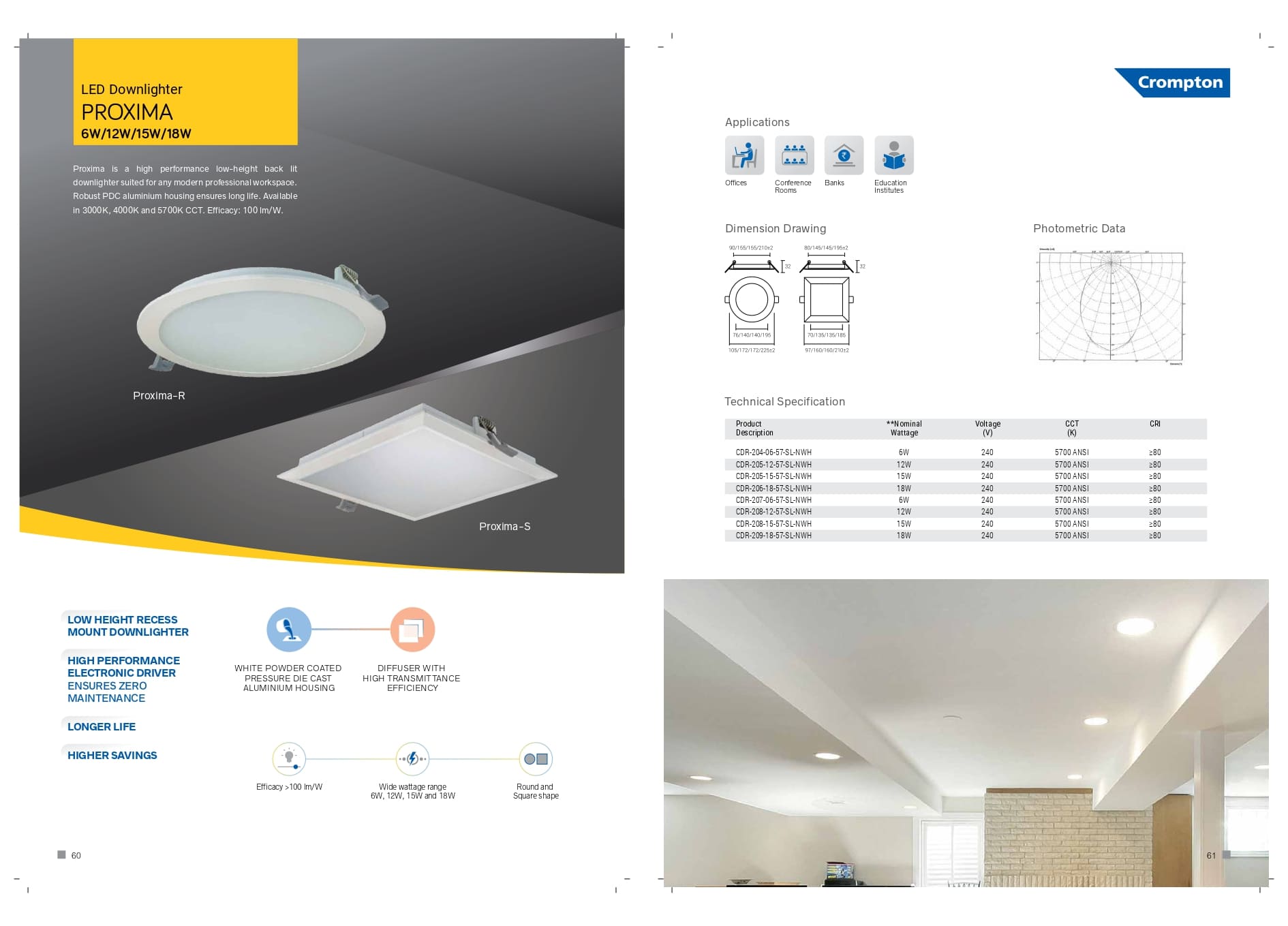 Led Downlighter PROXIMA